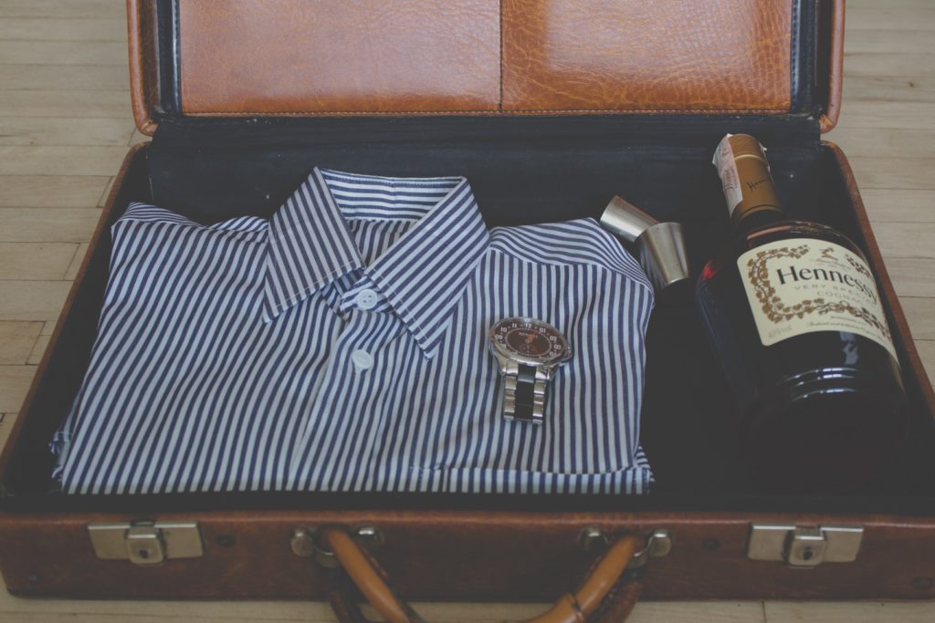 a suit and a booze